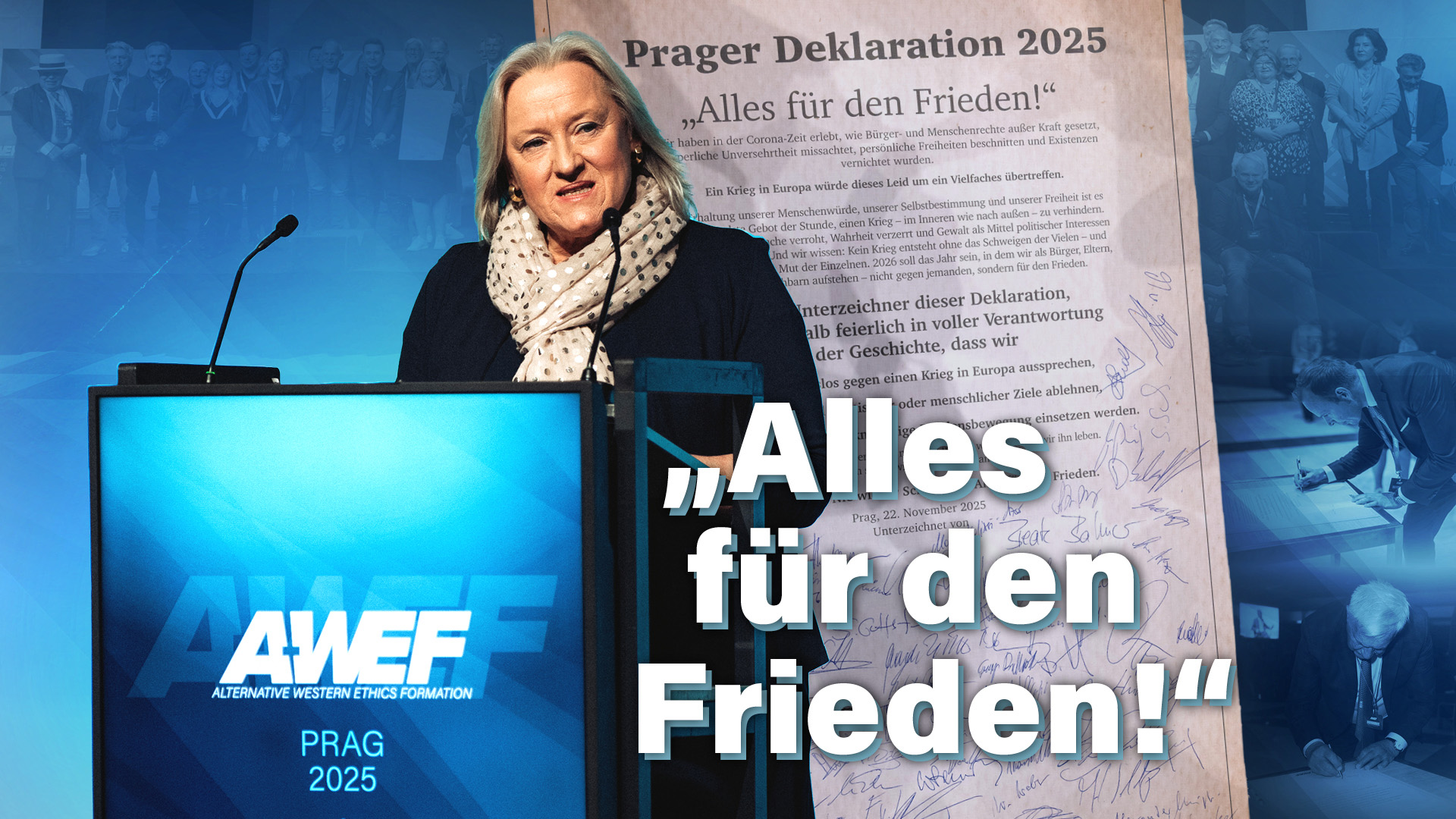 A-WEF 2025: Die Prager Deklaration 2025: „Alles für den Frieden!“